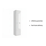 Libras 350mm 2 Door Wall Hung Tall Unit, White Gloss