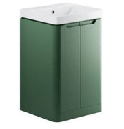 Libras 500mm 2 Door Basin Unit Sage Green - Includes Ceramic Basin