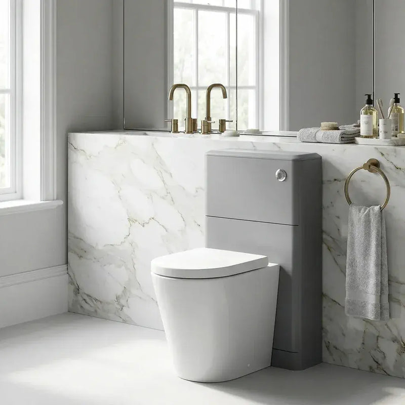 Libras 550mm Floor Standing WC Unit, Matt Grey