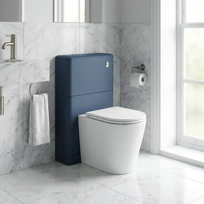 Libras 550mm Floor Standing WC Unit, Matt Indigo