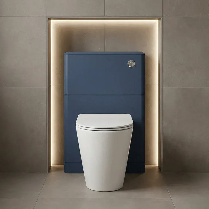 Libras 550mm Floor Standing WC Unit, Matt Indigo