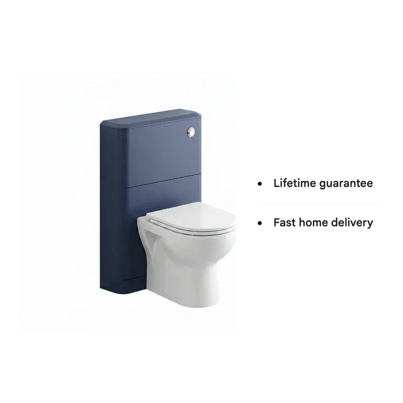 Libras 550mm Floor Standing WC Unit, Matt Indigo