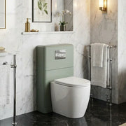 Libras 550mm Floor Standing WC Unit, Matt Sage Green