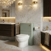 Libras 550mm Floor Standing WC Unit, Matt Sage Green