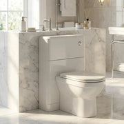 Libras 550mm Floor Standing WC Unit, White Gloss
