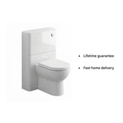 Libras 550mm Floor Standing WC Unit, White Gloss