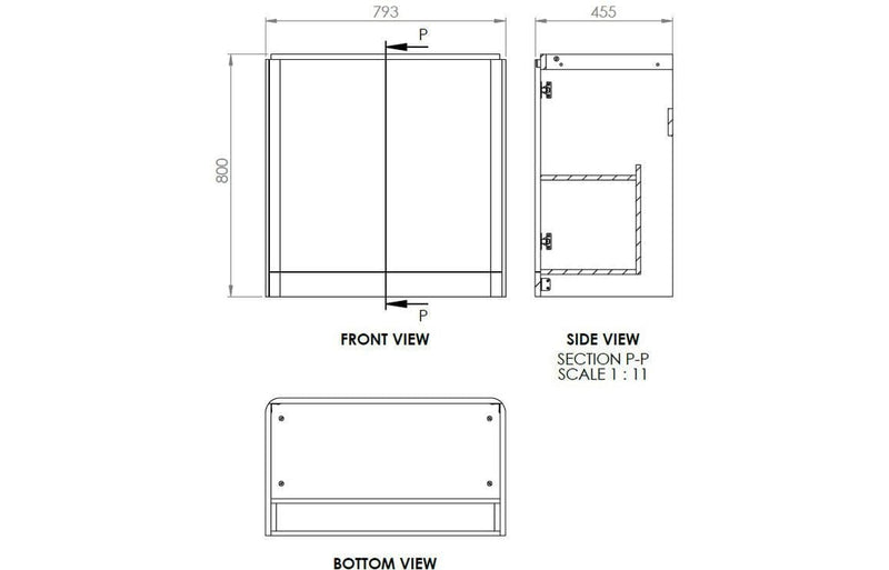 Libras 800mm 2 Door Floor Standing Basin Unit, Matt Grey, Includes Ceramic Basin