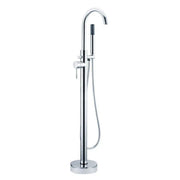 Libras Bathroom Pack with Freestanding Bath, 1 Tap Hole Basin Unit, Taps & Toilet