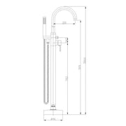 Libras Bathroom Pack with Freestanding Bath, 1 Tap Hole Basin Unit, Taps & Toilet