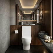 Lile Rimless Short Projection Closed Back Close Coupled Toilet With Cistern Slim Close Seat - White
