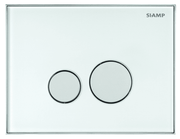Low Height Wall Hung Toilet Frame and Cistern, Choose Flushplate (Suits furniture) - Square Flushplate Chrome