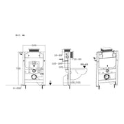 Low Height WC Frame (inc. Cistern)
