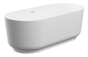 Ludline 1685 x 804mm Matt White Freestanding Bath