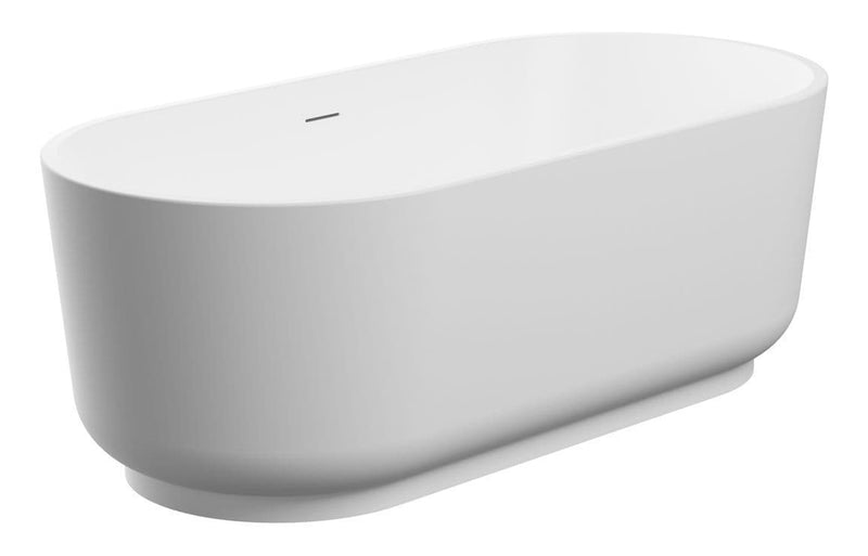 Ludline 1685 x 804mm Matt White Freestanding Bath
