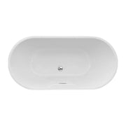 Ludline 1685 x 804mm Matt White Freestanding Bath