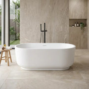 Ludline 1685 x 804mm Matt White Freestanding Bath
