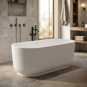 Ludline 1685 x 804mm Matt White Freestanding Bath