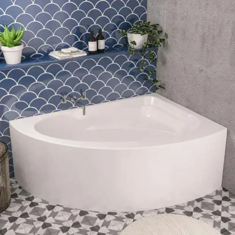 Lundy Corner Bath with Bath Screen, Toilet, Basin, Taps, Wastes and Dual Shower