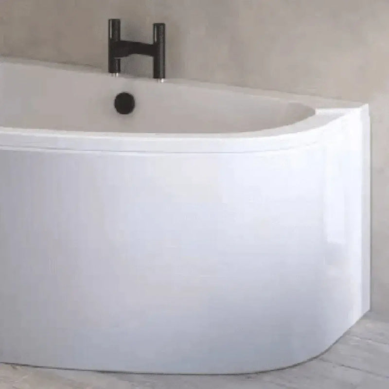 Lundy Corner Bath with Bath Screen, Toilet, Basin, Taps, Wastes and Dual Shower