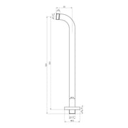 Lunier Shower Pack Two - Two Outlet Twin Shower Valve w/Handset & Brass Overhead - Chrome
