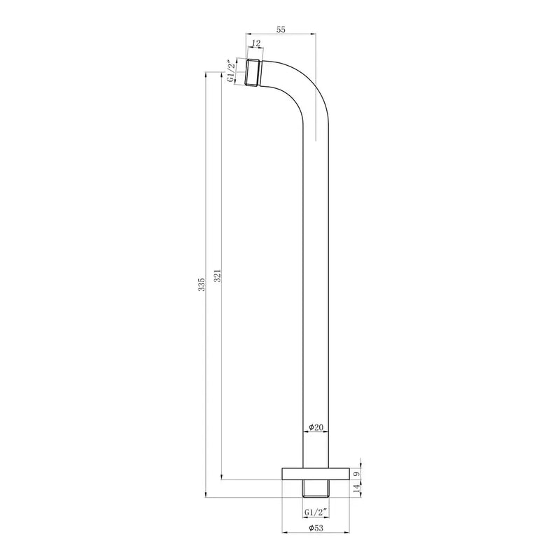 Lunier Shower Pack Two - Two Outlet Twin Shower Valve w/Handset & Brass Overhead - Chrome