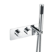 Lunier Thermostatic Two Outlet Shower Valve w/Handset - Chrome