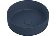 Luxore 355mm Ceramic Washbowl and Waste, Matt Deep Blue