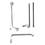 Luxury Traditional Roll Top Bath Waste Pack, Chrome