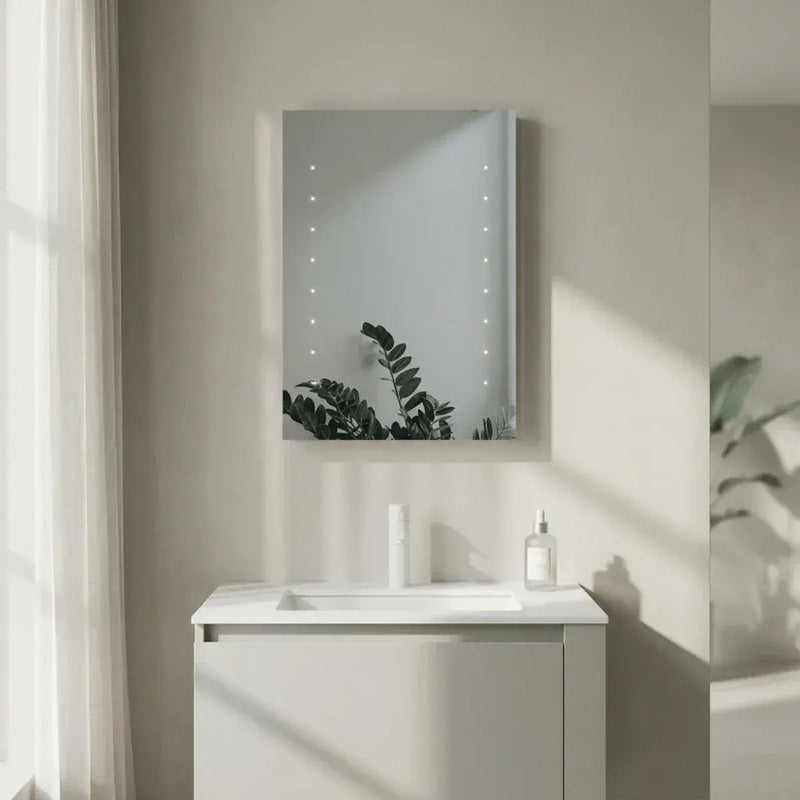 Mabel 700x500mm Rectangle - Battery - LED Mirror