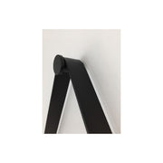 Macey 600mm Round Hanging Mirror, Black