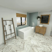 Malin 1800x700 Bath and Vanity Unit Bathroom Pack with Taps & Wastes