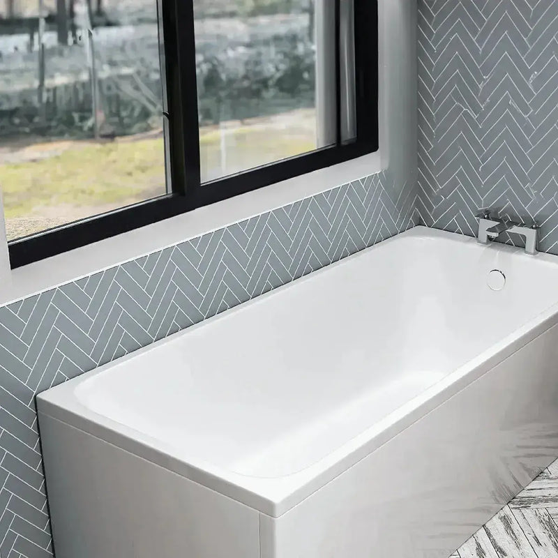 Malin 1800x700 Bath and Vanity Unit Bathroom Pack with Taps & Wastes