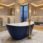 Matt Blue Modern Freestanding Bath 1700 x 780mm