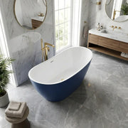 Matt Blue Modern Freestanding Bath 1700 x 780mm