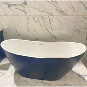 Matt Blue Modern Freestanding Bath 1700 x 780mm