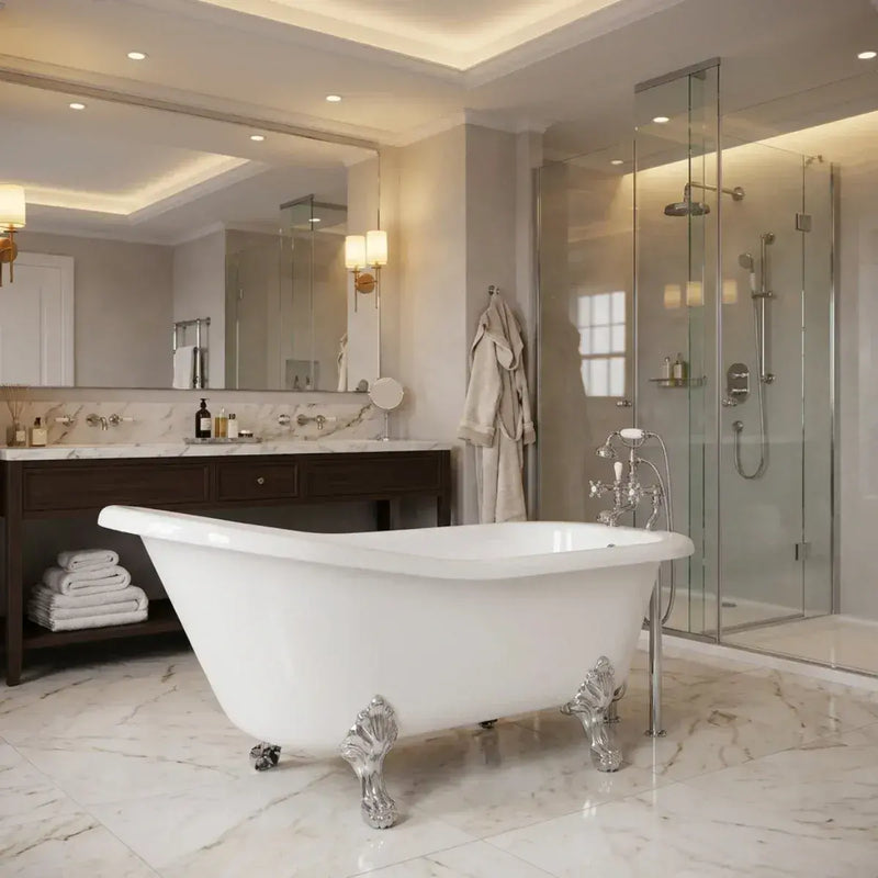 Maynard Freestanding Bath, 1530 x 760mm 2 Tap Holes