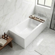 Merit Durable Acrylic Bath, 1700mm x 700mm, Single Ended, 2 Tap Holes, Optional Reinforced Upgrade