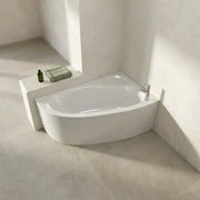 Merrill 1500 x 950mm Offset Corner Bath Left or Right Hand inc Legs & Fixings - Left Hand / No