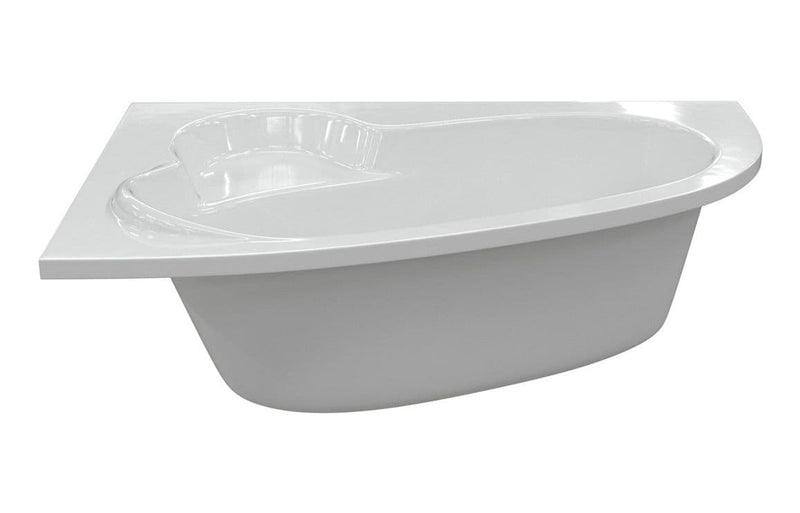 Merrill 1500 x 950mm Offset Corner Bath Left or Right Hand inc Legs & Fixings - Left Hand / No