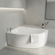Merrill 1500 x 950mm Offset Corner Bath Left or Right Hand inc Legs & Fixings - Right Hand / No