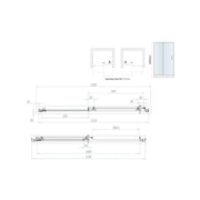 Midas Sliding Shower Door and Thermostatic Shower Set