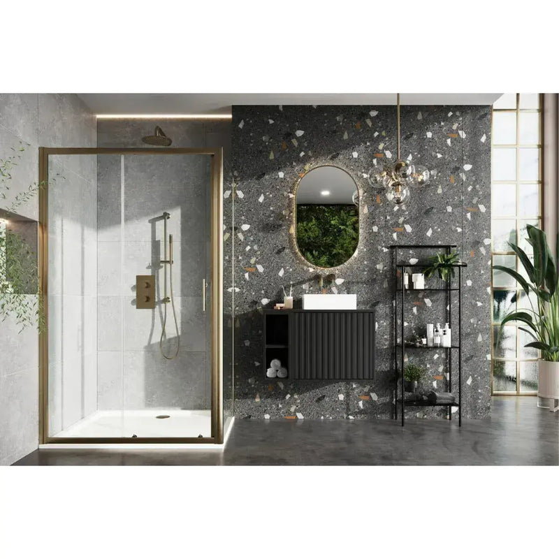 Midas Sliding Shower Door and Thermostatic Shower Set