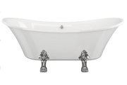 Millard 1760 x 710mm Freestanding Bath with Chrome Feet Set