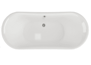 Millard 1760 x 710mm Freestanding Bath with Chrome Feet Set