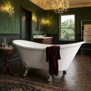 Millard 1760 x 710mm Freestanding Bath with Chrome Feet Set
