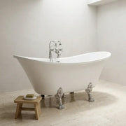Millard 1760 x 710mm Freestanding Bath with Chrome Feet Set