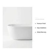 Minuet 1500mm AquaKast Freestanding Bath Reinforced Stone Resin & Acrylic