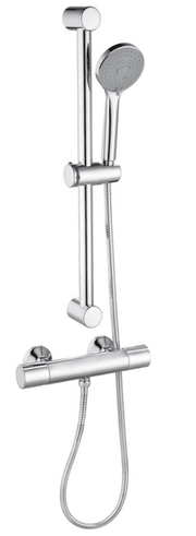 Mizar Cool Touch Thermostatic Bar Mixer Shower, Chrome