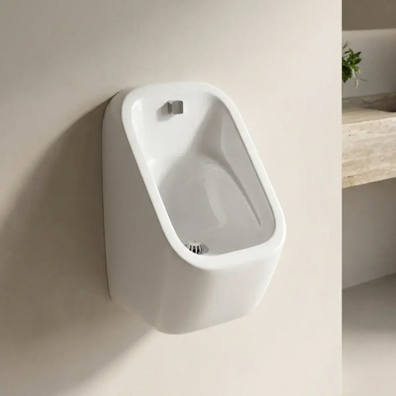 Modern Ceramic Urinal Bowl Only - For Exposed or Concealed Pipework