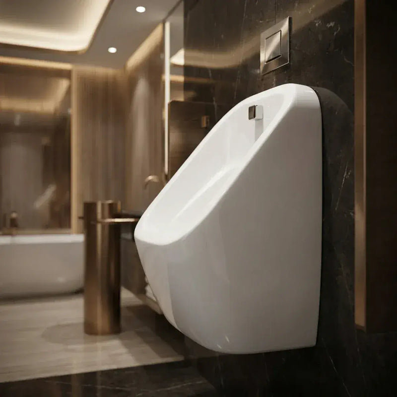 Modern Ceramic Urinal Bowl Only - For Exposed or Concealed Pipework